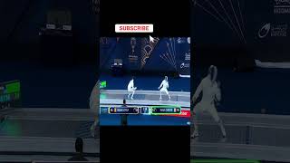 Spectacular Foot Attack by Romain Cannone FRA in the Epee Fencing World Championships Semifinal [upl. by Oirom73]