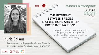 The interplay between species distributions and their biotic interactions [upl. by Greenlee]