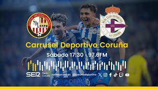 Logroñés  Deportivo  En directo en Carrusel Deportivo Coruña [upl. by Airetnahs782]