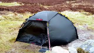 Hilleberg Soulo at Corrour Bothy [upl. by Assilev594]