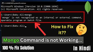 Installing MongoDB  Fixing Error  Mongo  the term mongo is not recognized [upl. by Johnath378]