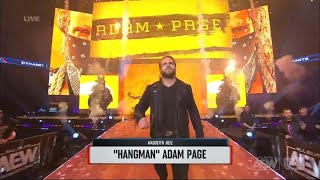 quotHangmanquot Adam Page Entrance  AEW Dynamite November 15 2023 [upl. by Mihe]