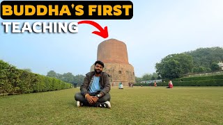 sarnath temple varanasi  sarnath buddha temple  sarnath dhamek stupa  varanasi vlog [upl. by Chloris]