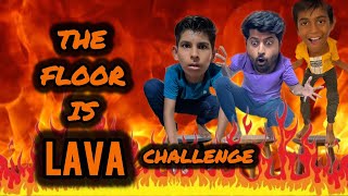 The Floor is LAVA Challenge Game On Hai 😍 Lets See who Wins 🥳 [upl. by Ltney99]