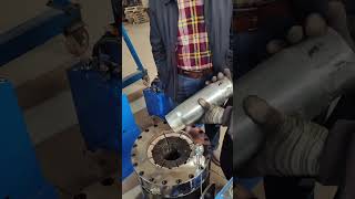 Tube shrinking machine tube expander tube cutting [upl. by Elatnahc355]