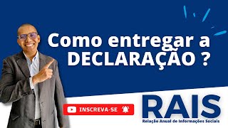 Como entregar a Declaração da RAIS [upl. by Ahsieat748]