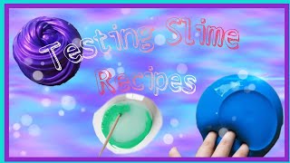 TESTING POPULAR SLIME RECIPES [upl. by Trueblood]