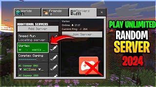 HOW TO JOIN RANDOM SERVER IN MINECRAFT  MINECRAFT RANDOM WORLD 2024  RANDOM SERVER [upl. by Wiltz]