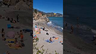 📍NERJA Spain 🇪🇦 Beach View from the Sunniest Town on Costa del Sol ☀️ travel beach summer [upl. by Erica510]