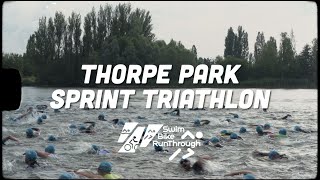 Thorpe Park Sprint Triathlon 2024 [upl. by Maurilia764]