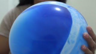 Blue Marble Balloons Marbled Agate Latex Balloons Swirl Blue Balloons Review [upl. by Colier443]