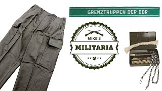 COOL NEW STUFF at Mikes Militaria German Moleskin Field Pants East German Stuff G3 Cleaning Kits [upl. by Brigg]