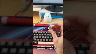 Operating force Actuation force Bottomout force Explained  Mechanical Keyboard Switches Forces [upl. by Adiv]