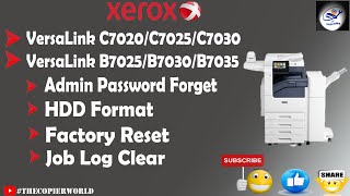 Special Boot Mode Xerox B702070257030  Xerox Versa Link B702070257030 Factory Reset [upl. by Ayotahs]