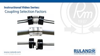 Shaft Coupling Selection Factors  Ruland [upl. by Ogir704]