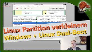 Windows und Linux Dualboot – Linux Partition mit GParted verkleinern [upl. by Meyer214]