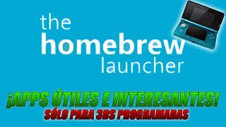 Algunas apps homebrew interesantes y útiles para Nintendo 3DS programadas [upl. by Quick]