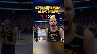 Steph Ruins Klays Return ‼️😳👀 stephencurry nbaedits klaythompson nba nbahighlights warriors [upl. by Kiona]