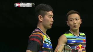 TOTAL BWF World Championships 2017  Badminton SF M9MD  ChaiHong vs LiuZhang [upl. by Orin]