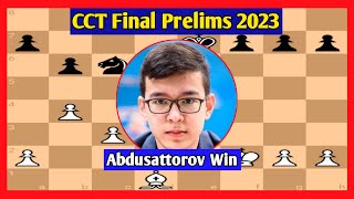 Abdusattorov vs Nakamura  CCT Final Prelims 2023 chess [upl. by Llenrub]