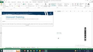 Shelly Cashman Excel 3652021  Module 9 SAM Critical Thinking Project 1c  Maxwell Training [upl. by Lisha470]