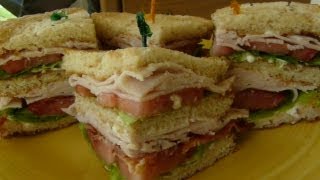 CLASSIC CLUB SANDWICH  How to make a CLUBHOUSE SANDWICH [upl. by Aicilav]