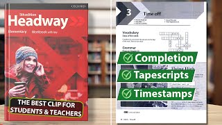 New Headway Elementary 5th Edition  Unit 3 Time Off  Workbook [upl. by Willabella161]