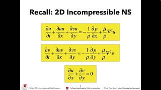 uCFD 2024  Lecture 7 Solving the NavierStokes Equations with the Finite Difference Method [upl. by Silas75]