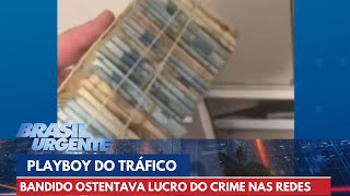 Playboy do tráfico jovem vendia drogas em condomínio e ostentava  Brasil Urgente [upl. by Aihpled]