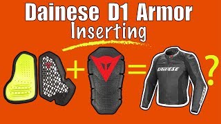 Dainese D1 Jacket Tutorial How to Insert Manis Back Protector amp Chest Armor G1 G2 amp Pro Armor [upl. by Violetta]