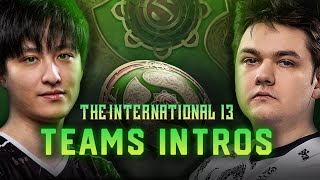 All TI13 Teams Introduction  The International 2024 Dota 2 [upl. by Kamerman]