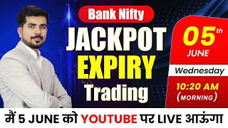 Expiry  Bank Nifty amp Nifty Live Trading  05 JUNE 2024  Live Trading  Prabhat Trading service [upl. by Barsky476]