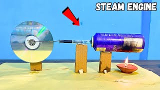 We Made a Steam Engine At Home  😨 क्या यह चलेगा कि नहीं  Amazing Results [upl. by Melda]