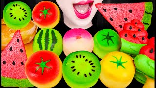 ASMR Fruit Cake Watermelon Dessert 수박 디저트 과일 케이크 먹방 Mukbang Eating [upl. by Yendroc]