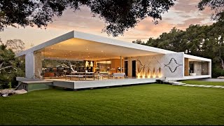 Impressive Modernist GlassWalled Luxury Residence in Montecito CA USA by Steve Hermann [upl. by Asyl]