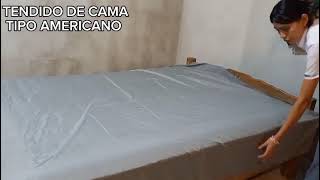 TIPO DE TENDIDO DE CAMA AMERICANO [upl. by Socha538]