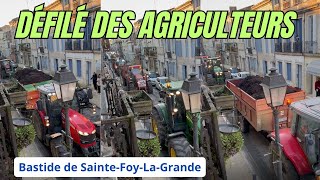 DÉFILÉ DES AGRICULTEURS  SAINTEFOYLAGRANDE  25012024 [upl. by Betti923]