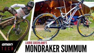 Laurie Greenlands Mondraker Summum Mullet Bike  GMBN Tech Pro Bike Check [upl. by Htepsle]