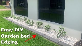 How to make a garden bed edging  Easy DIY [upl. by Notlad674]