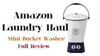 SHOES WASHER REVIEW  Portable Bucket Washer  Amazon Laundry Haul 2024 amazonhaul japan [upl. by Hsara]