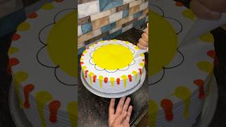 Pineapple New Yellow And Red Glaze Cake Design cakedecorating shorts youtube viralvideo yt [upl. by Assilanna]