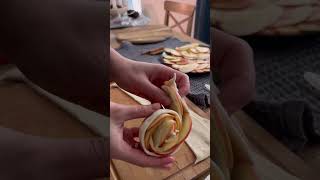 Apple roses with cinnamon The BEST puff pastry recipe [upl. by Stein]