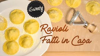 Ricetta Ravioli Ripieni Fatti in Casa Facili e PERFETTI Fatti a Mano [upl. by Killion]