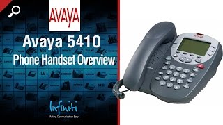 Avaya 5410 Phone Handset Overview Infiniti Telecommunications [upl. by Tay]