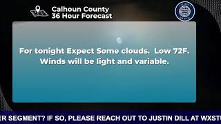 Calhoun County Weather for August 8 2024 [upl. by Jallier587]