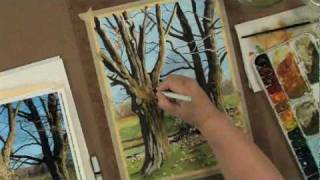 Preview  Painting Trees in Watercolor Pen amp Ink with Claudia Nice [upl. by Fanchet]