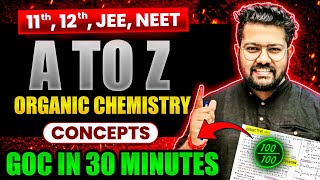 Organic Chemistry Concepts in 30 Minutes  Rapid Revision of GOC  General Organic Chemistry [upl. by Brick395]