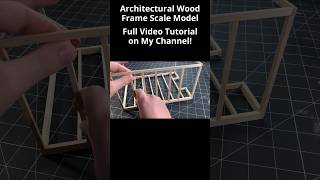 How to Build a Basswood or Balsa Wood Frame for Architectural Models diy scalemodel architecture [upl. by Hannover377]