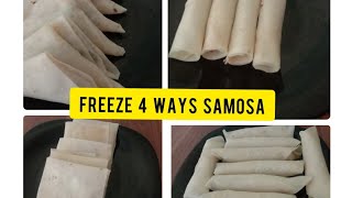 Freeze 4 ways samosa for Ramadanchicken barbqsamosaiftar recipeRamadan special [upl. by Lanford]