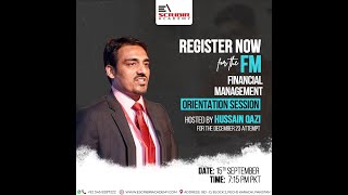 ACCA  FM Orientation Session for Dec 23  Hussain Qazi  Escribir Academy [upl. by Eirrol]